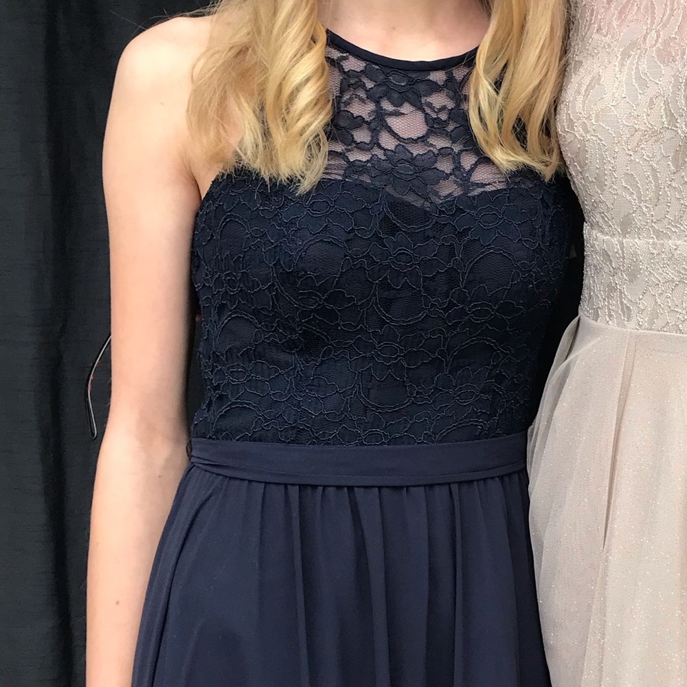 Navy Blue Prom Dress